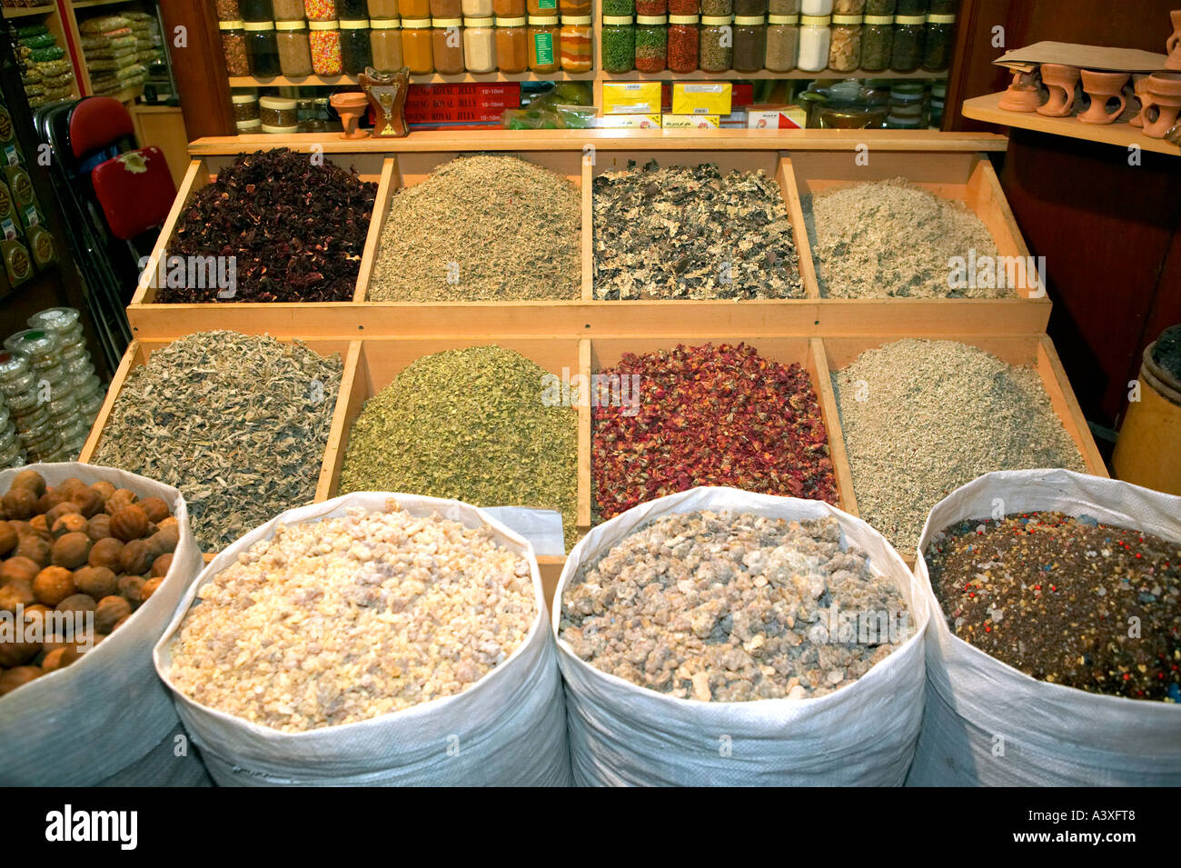 Dubai spices Souk Stock Photo Alamy