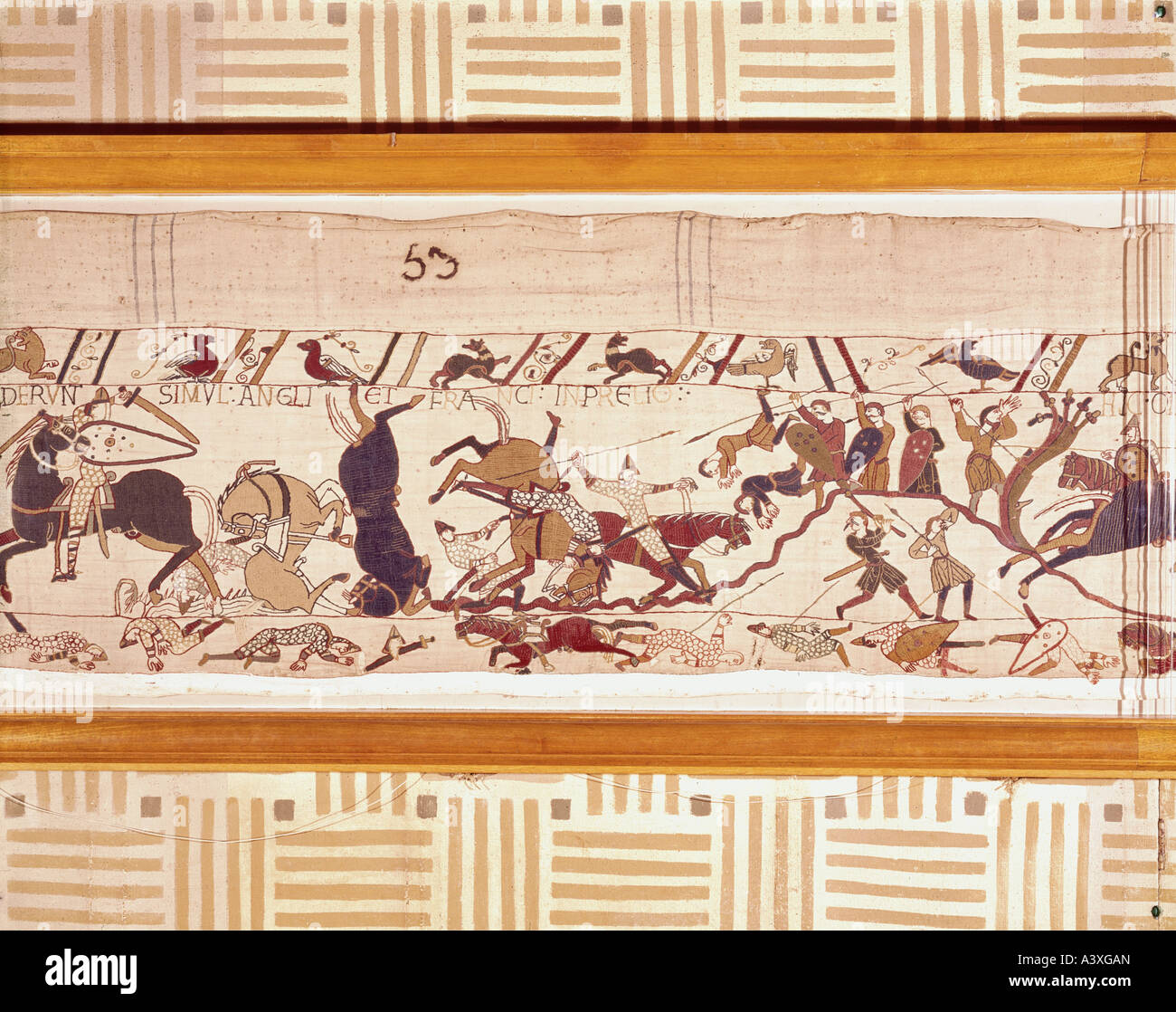"fine arts, middle ages, romanesque, Bayeux tapestry, Norman, England