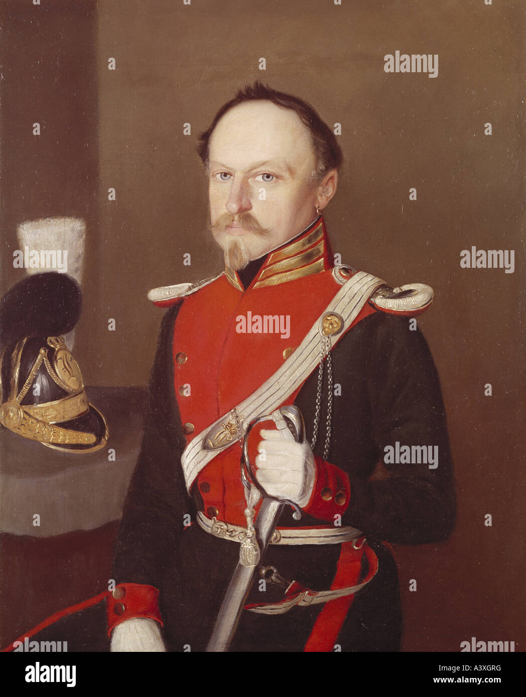 Praun Praun, Paul Christoph Sigmund III von (1799 - 1876), portrait, painting ...