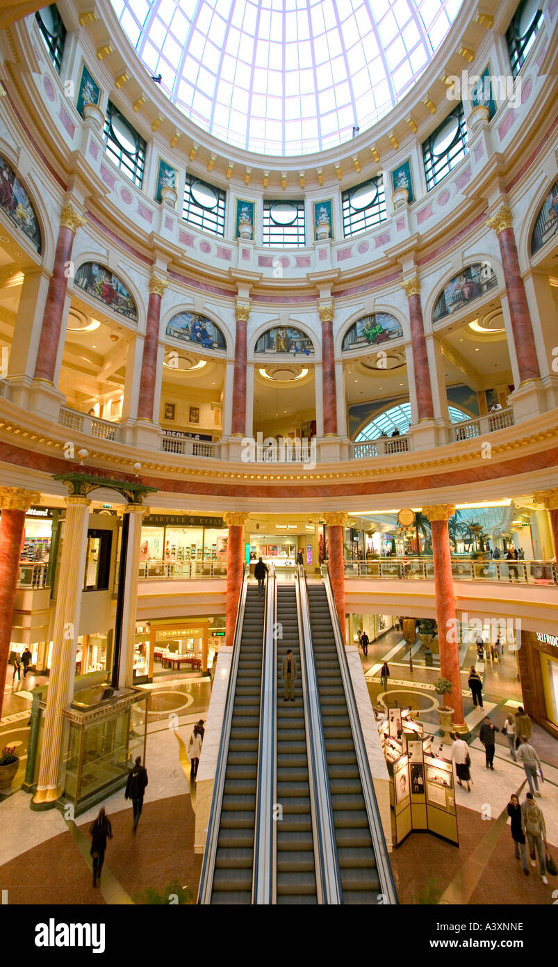 inside the Trafford centre shopping complex, Manchester, UK Stock Photo
