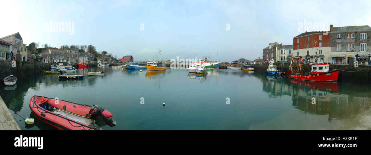 Padsow harbour Cornwall UK Stock Photo