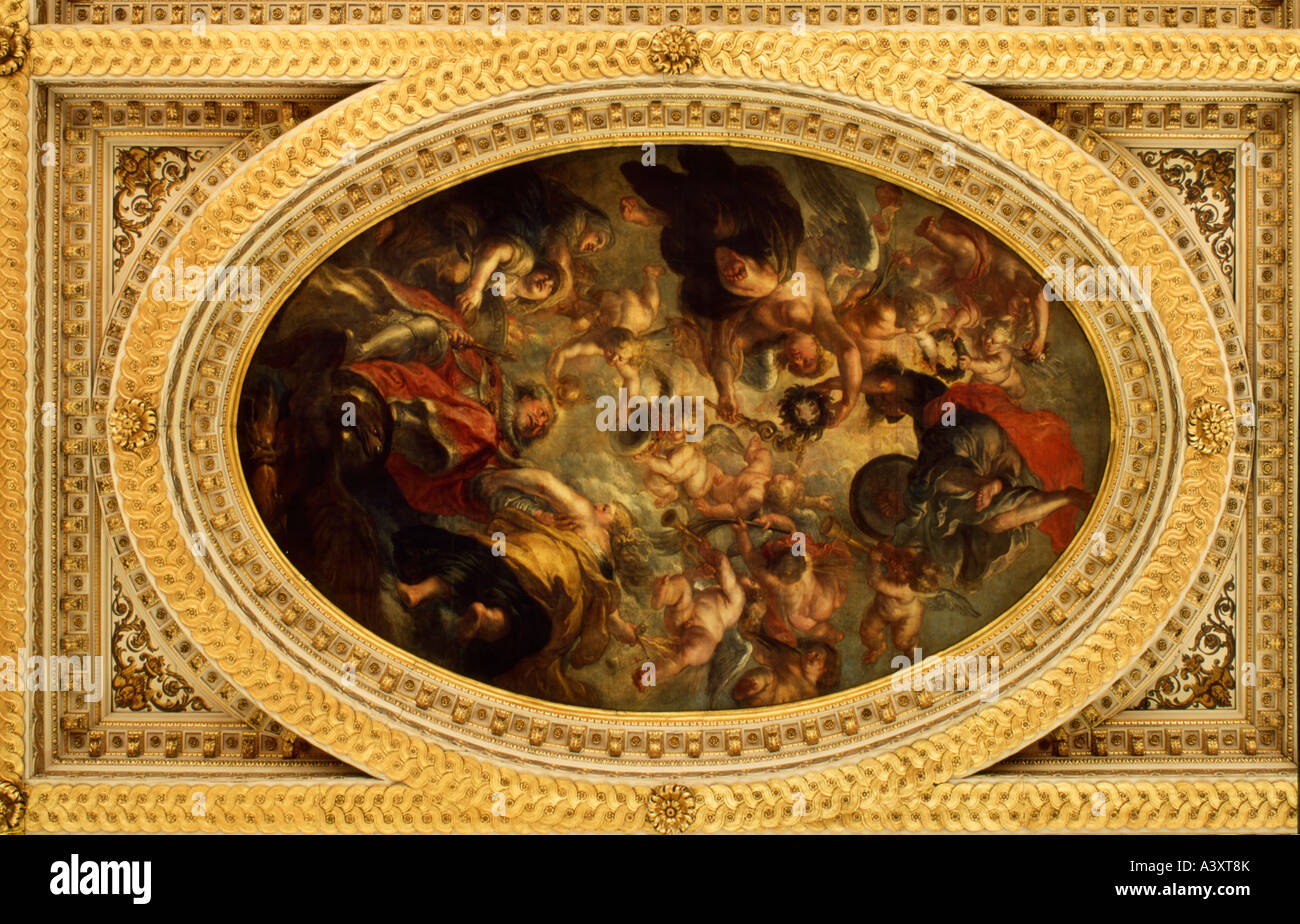 England London Whitehall Banqueting House Ceiling Painted By