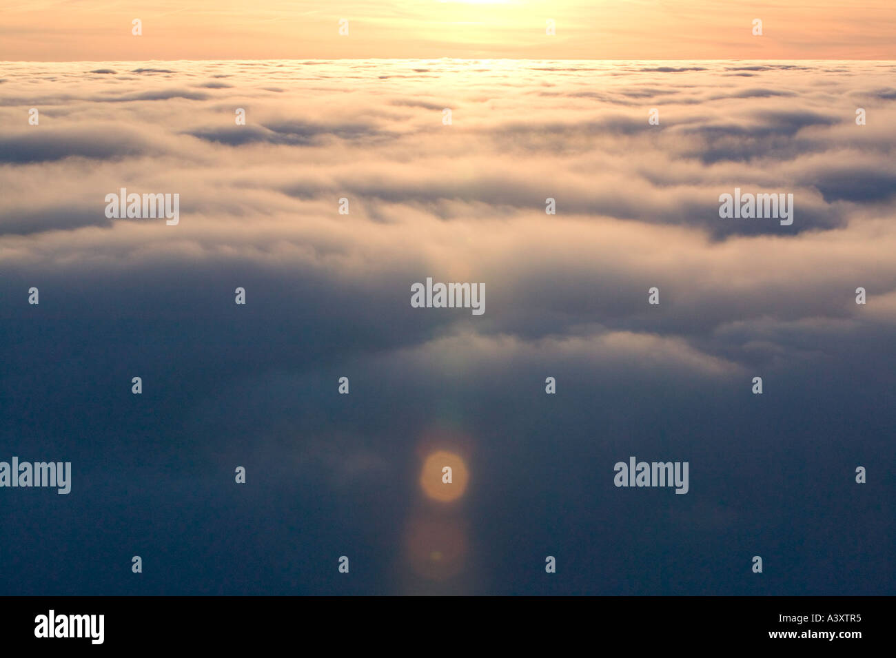 above the cloud of a temperature inversion, from Red Screes, Lake ...