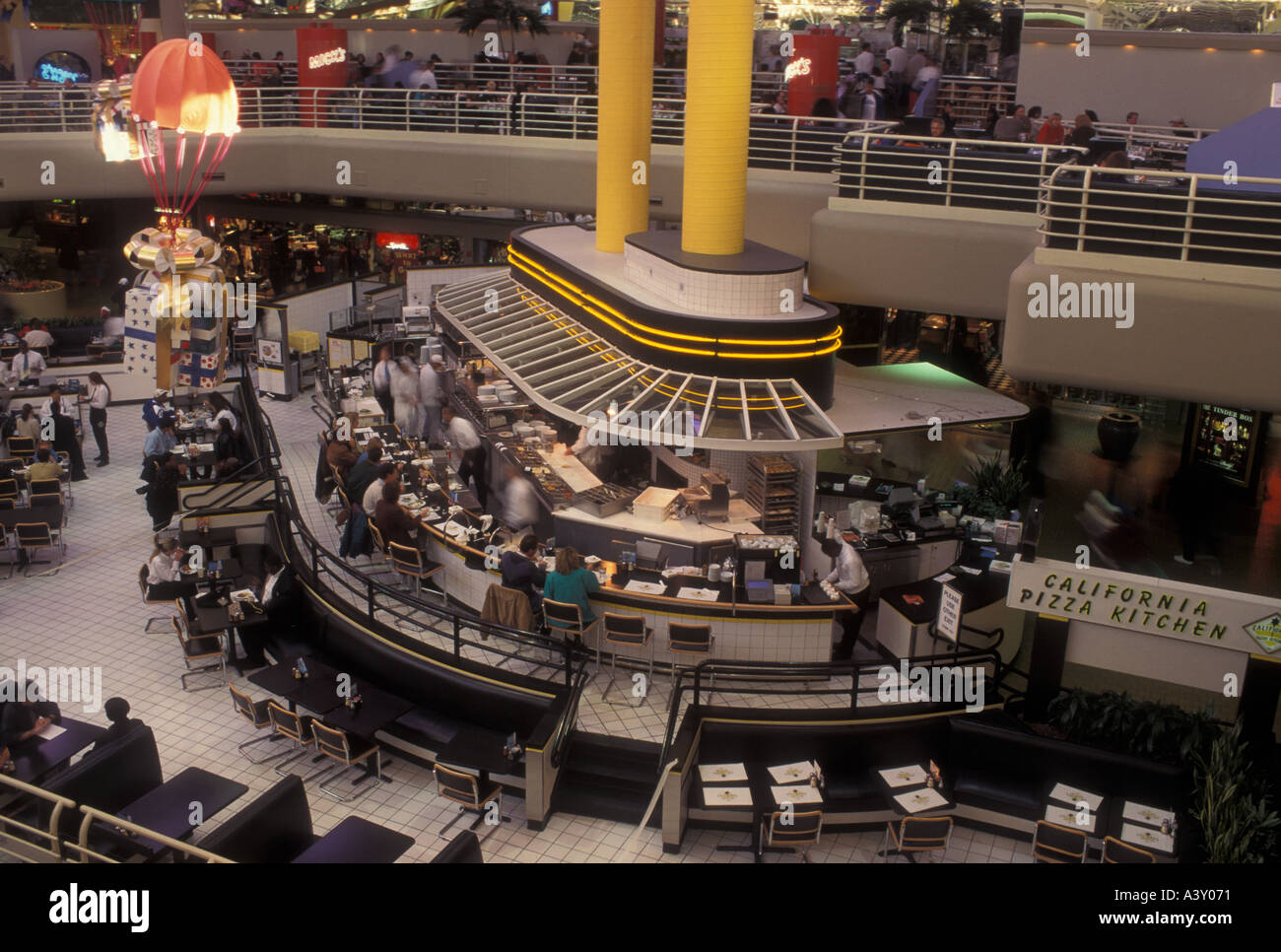 18 Photos Stitched Together - Food Court at Lenox Mall in …