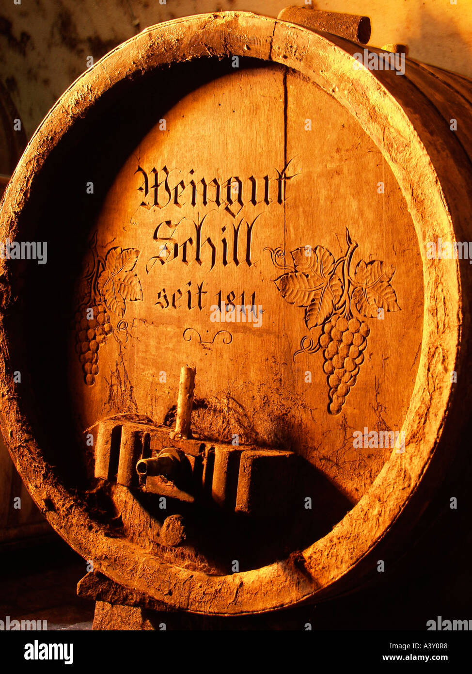 old wine cask Stock Photo Alamy