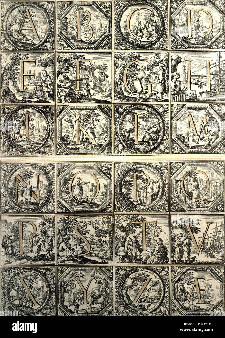 Alphabet letters engraving hires stock photography and images Alamy