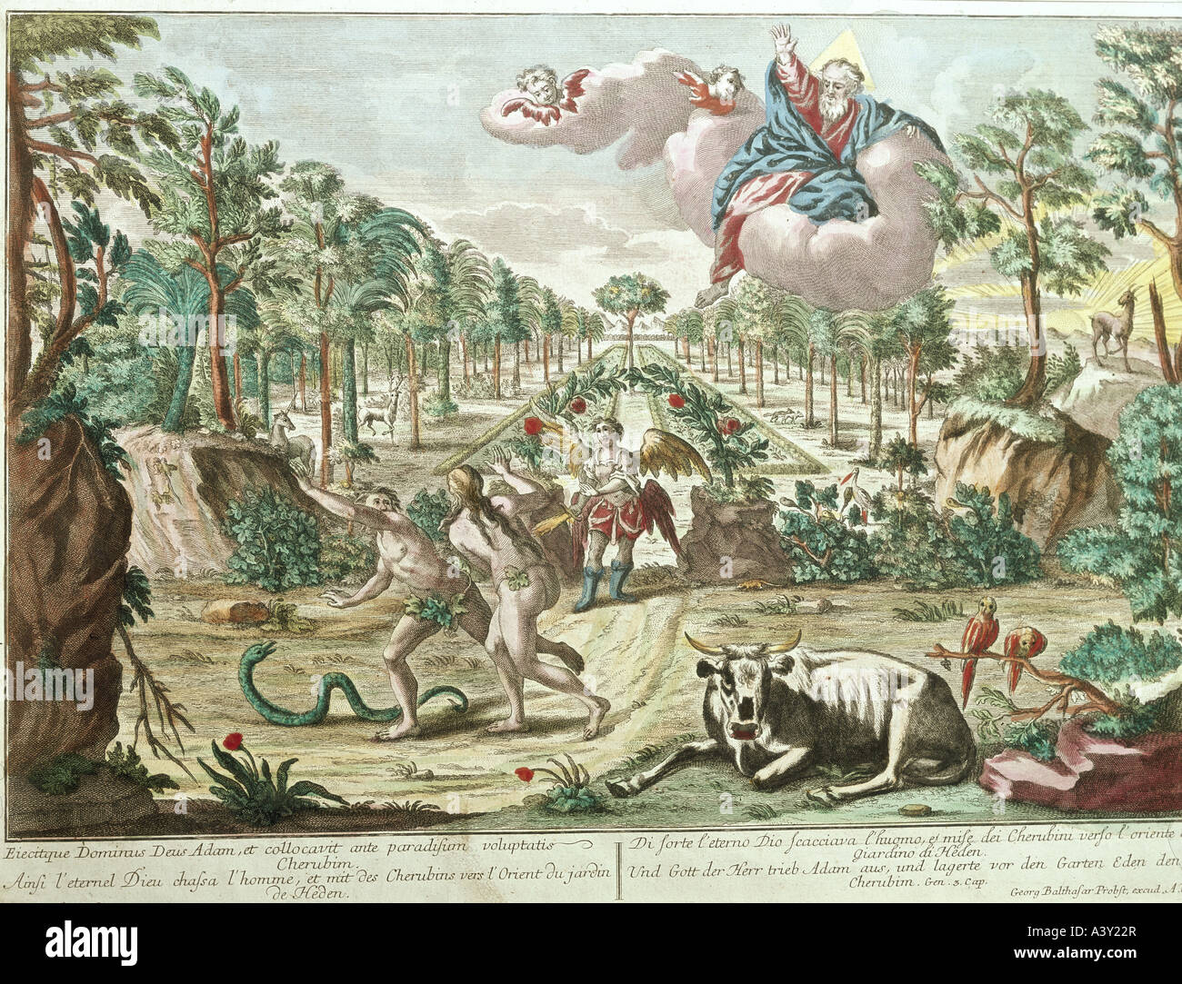 fine arts, religious art, Adam and Eve, expulsion from paradise