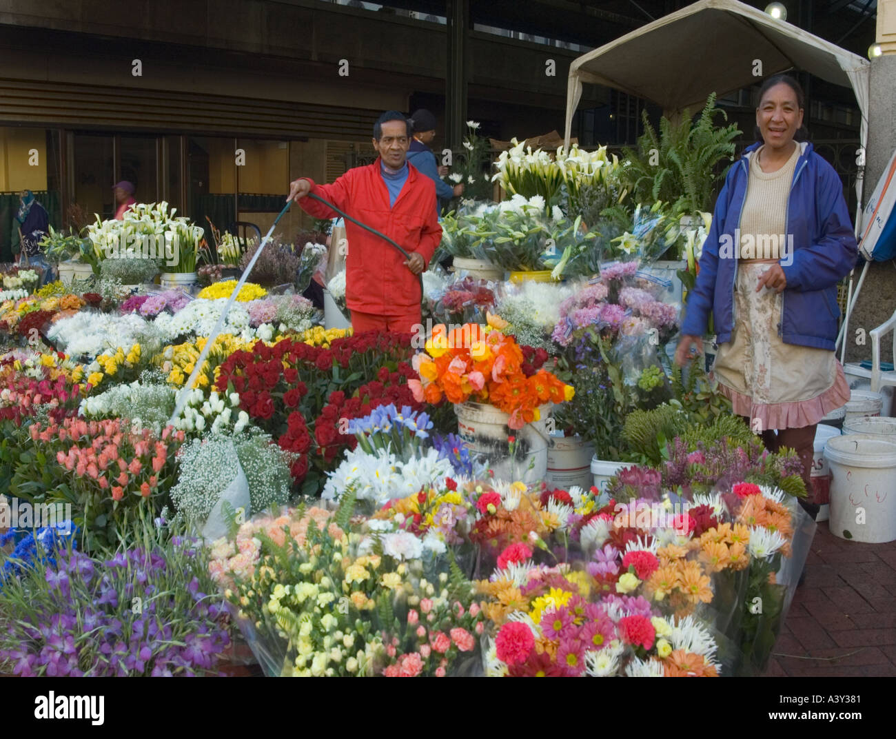 Flower sellers Stock Photo Alamy