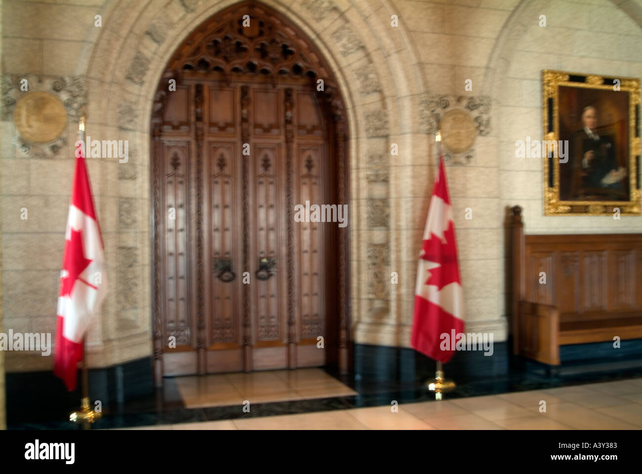 Hallway front door entrance House of Commons Parliament Buildings