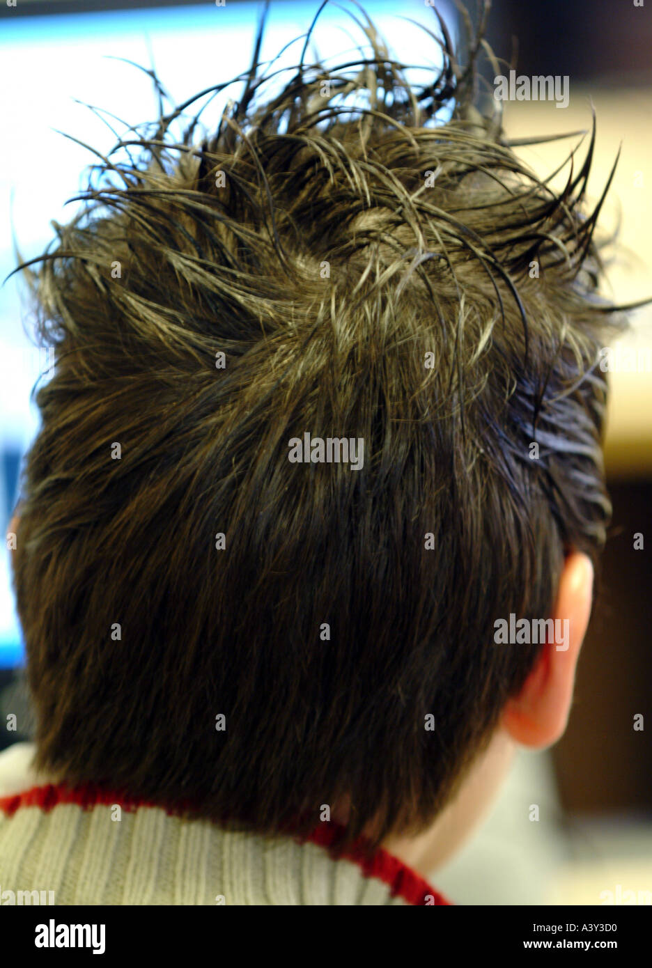 Spikey Spiky Hair Gel Fashion Style Stock Photo Alamy