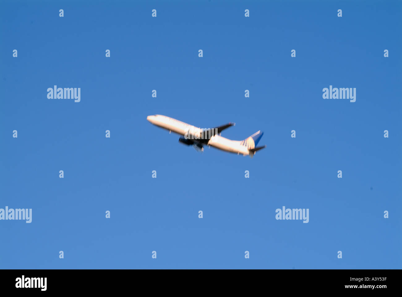Jet planes flying overhead during takeoff Stock Photo Alamy