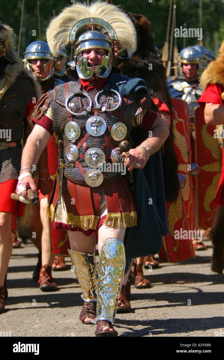 Ermine Street Guard Marching At Stoneleigh 2004 Stock Photo - Alamy