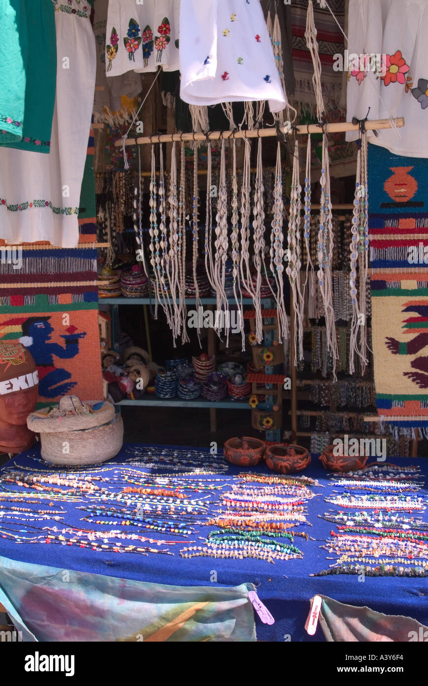 Mayan gift items store display Riviera Maya Mexico Stock Photo - Alamy