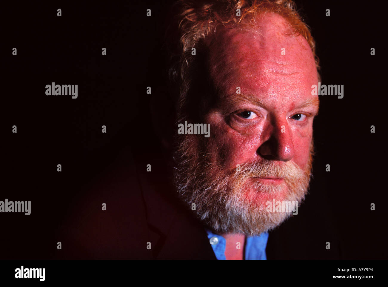 THE WRITER FRANK MCGUINNESS AT THE SWAN THEATRE RSC STRATFORD UPON AVON Stock Photo