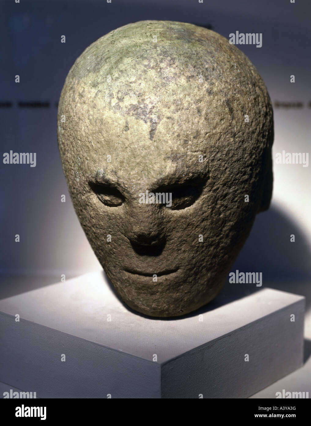 fine arts, early history, Ireland, sculpture, three faced head, Corleck