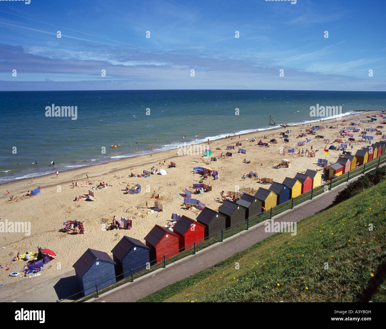 Mundesley Beach Huts Norfolk Hi res Stock Photography And Images Alamy