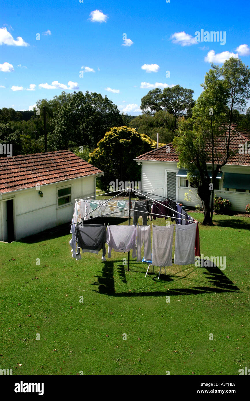 Australian suburban backyard Stock Photo - Alamy