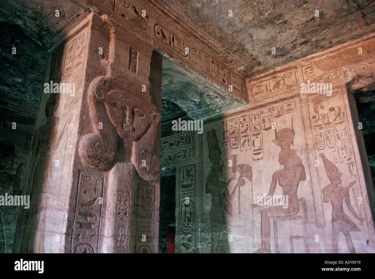 Temple of Ramases II Abu Simbel Egypt Stock Photo