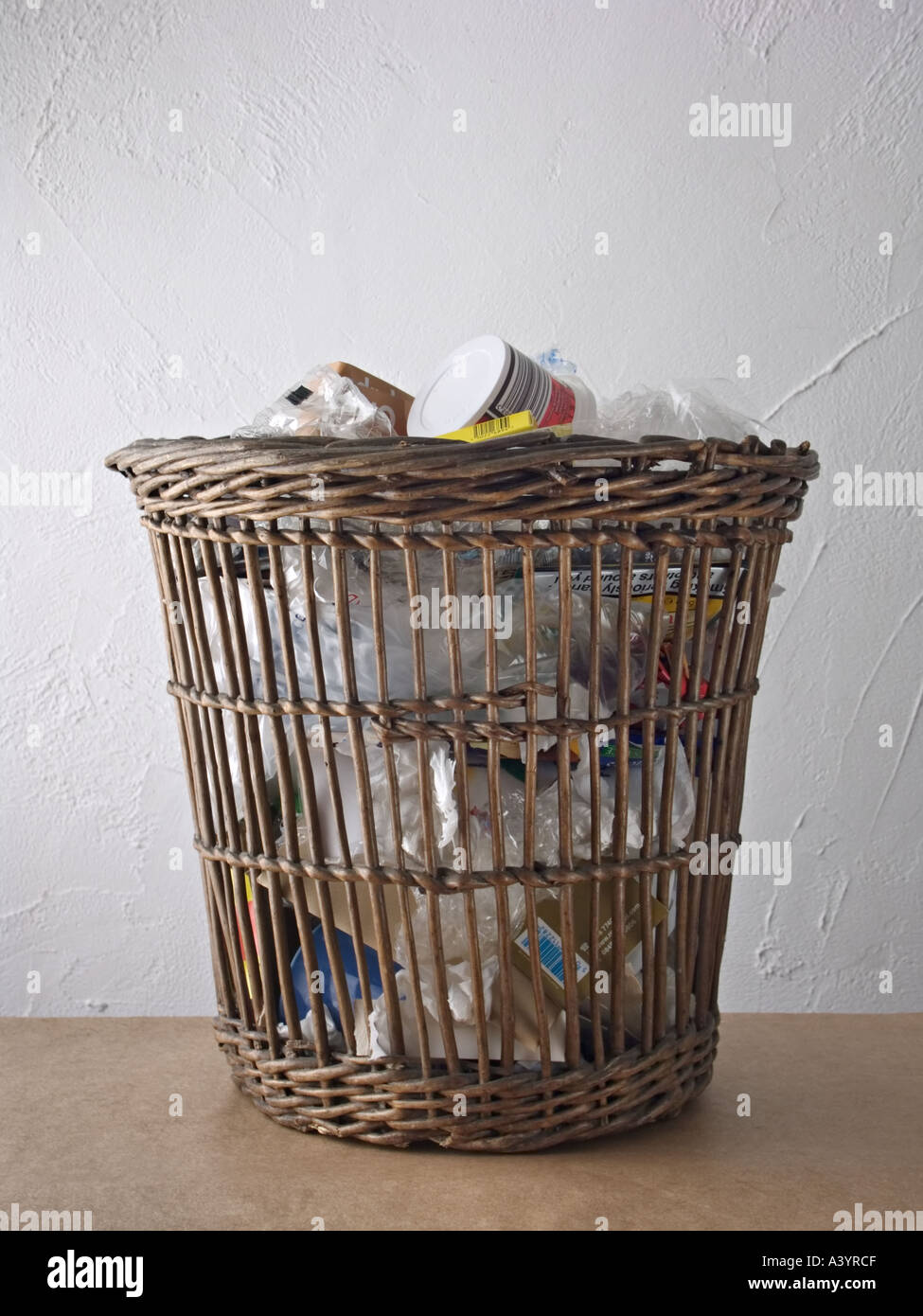 Waste paper basket Stock Photo Alamy