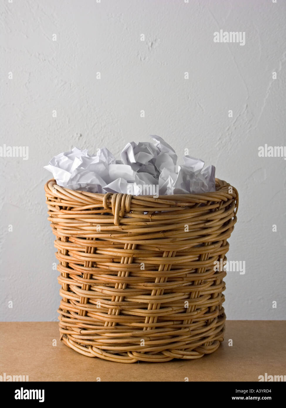 Waste paper basket Stock Photo Alamy