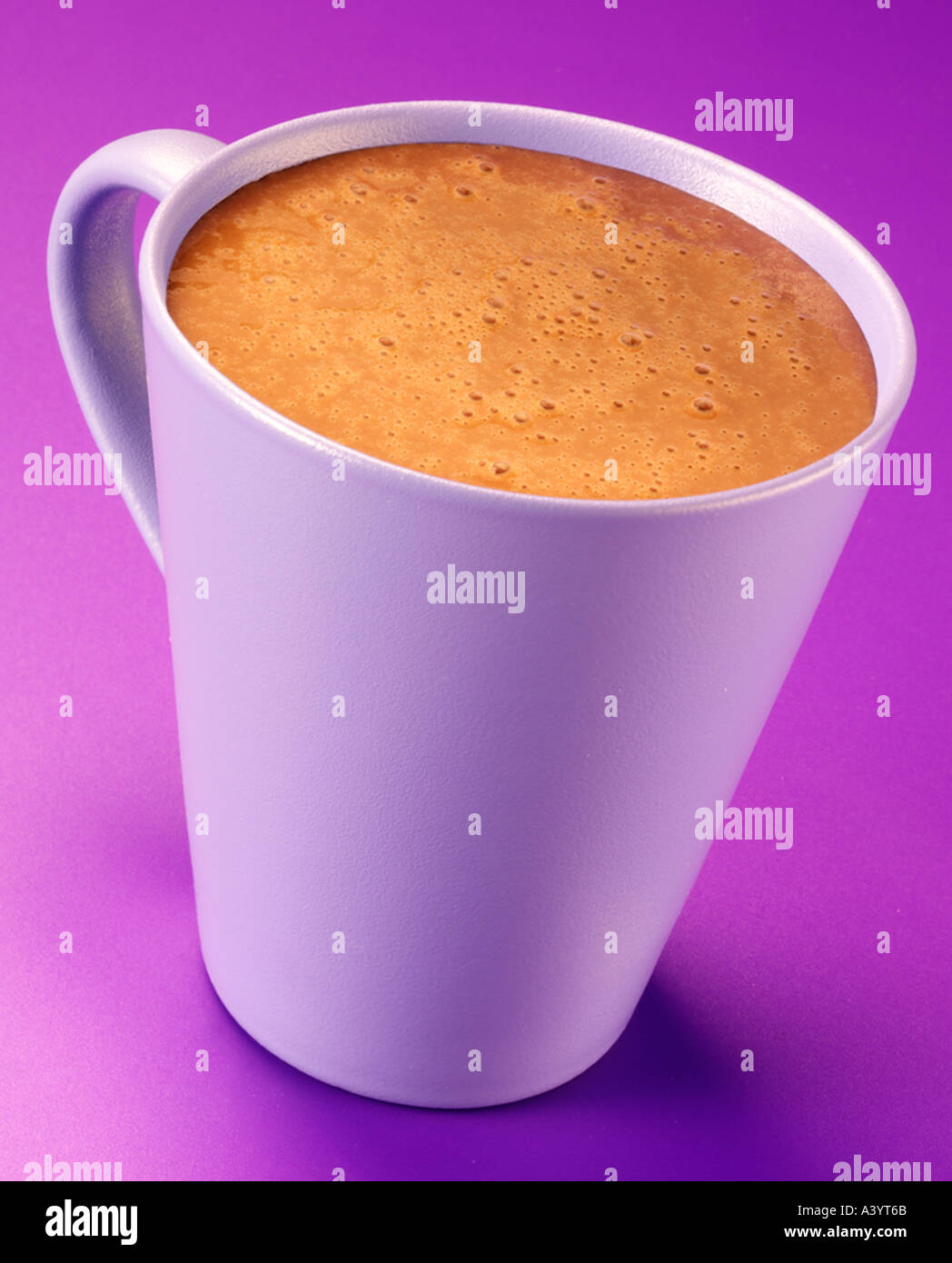 MUG OF HOT CHOCOLATE Stock Photo