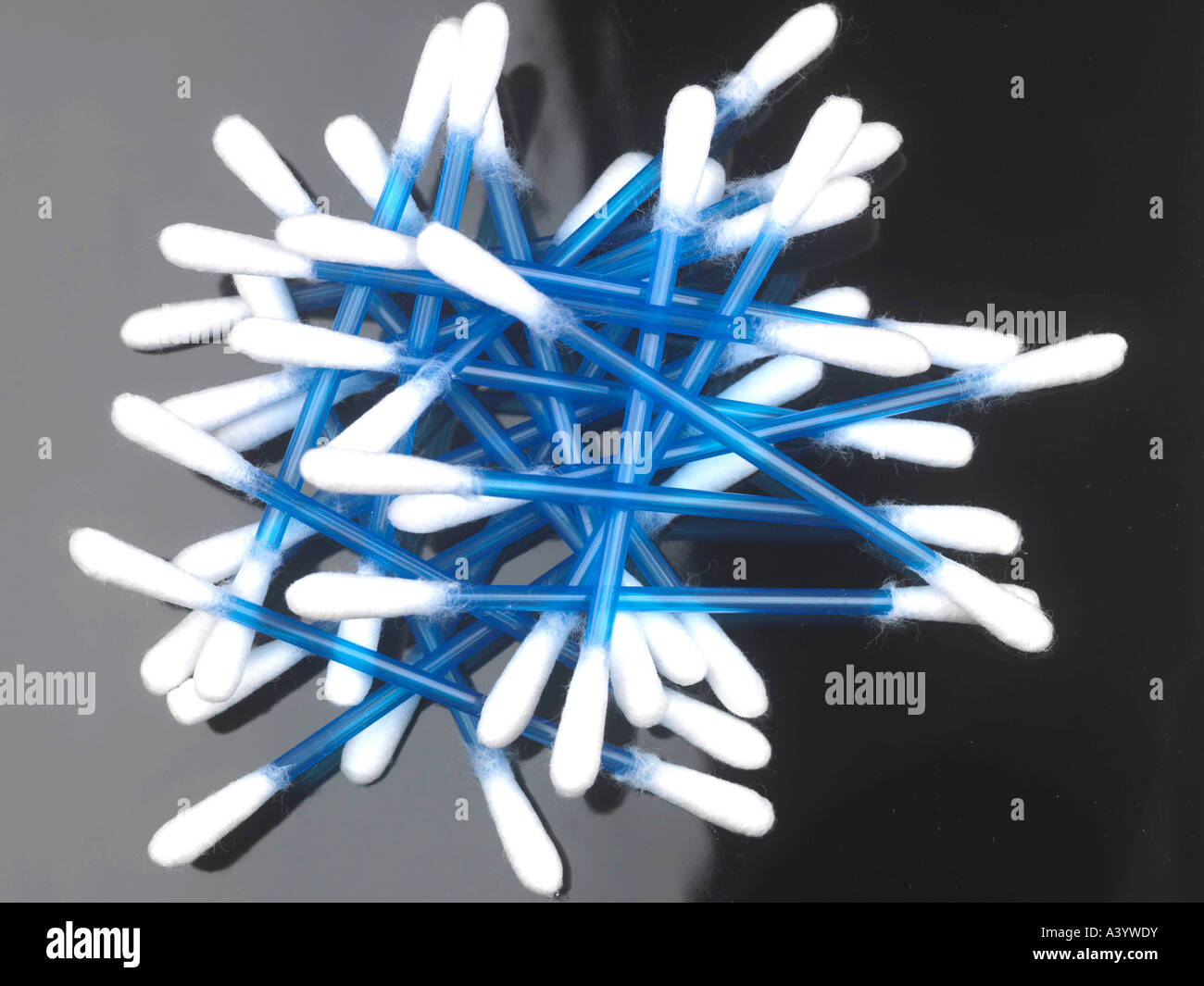 Pile piles of cotton wool bud buds health beauty hires stock