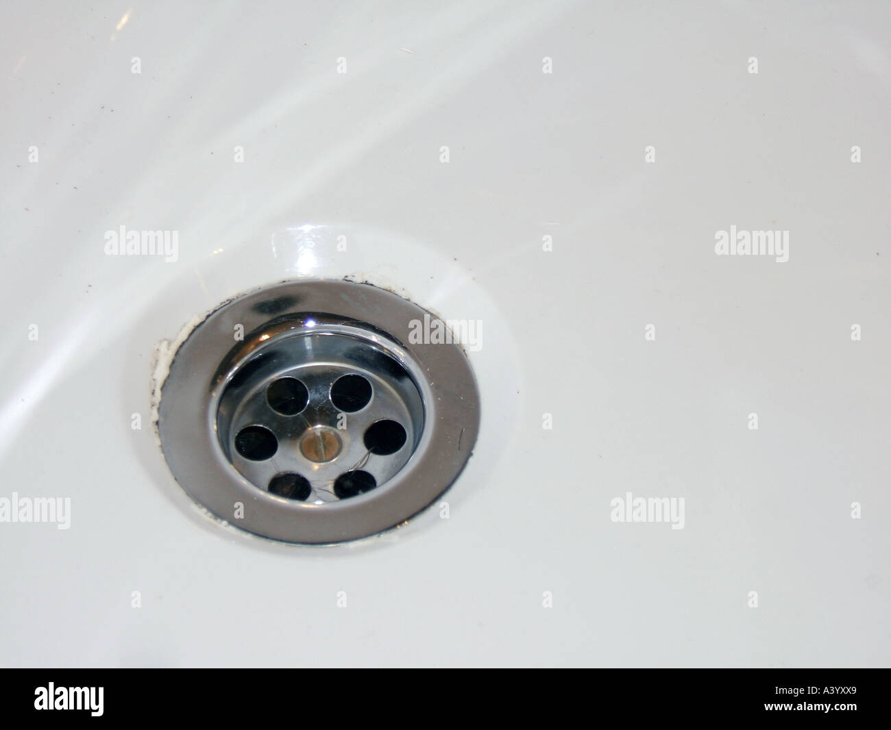 bath plug hole Stock Photo - Alamy