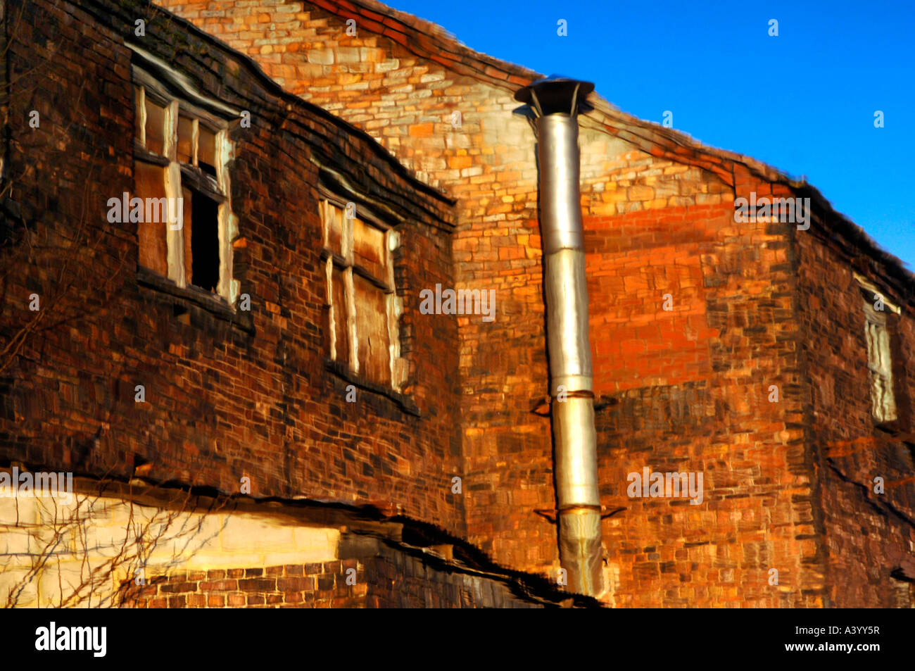 Disused Factory Buildings. Stock Photo