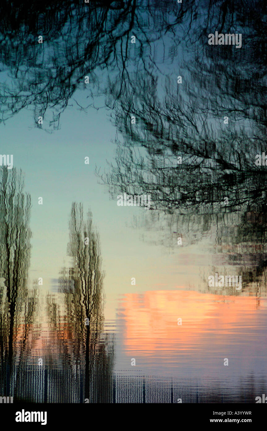 Abstract water reflections in cauldon hi-res stock photography and ...