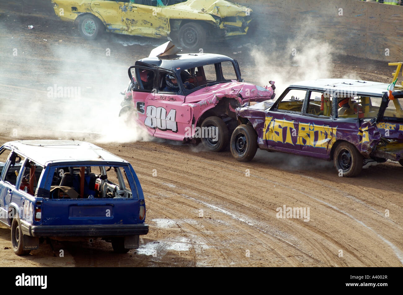 head, on, collision, crash, steam, smoke, rover, p4, classic, car, in ...