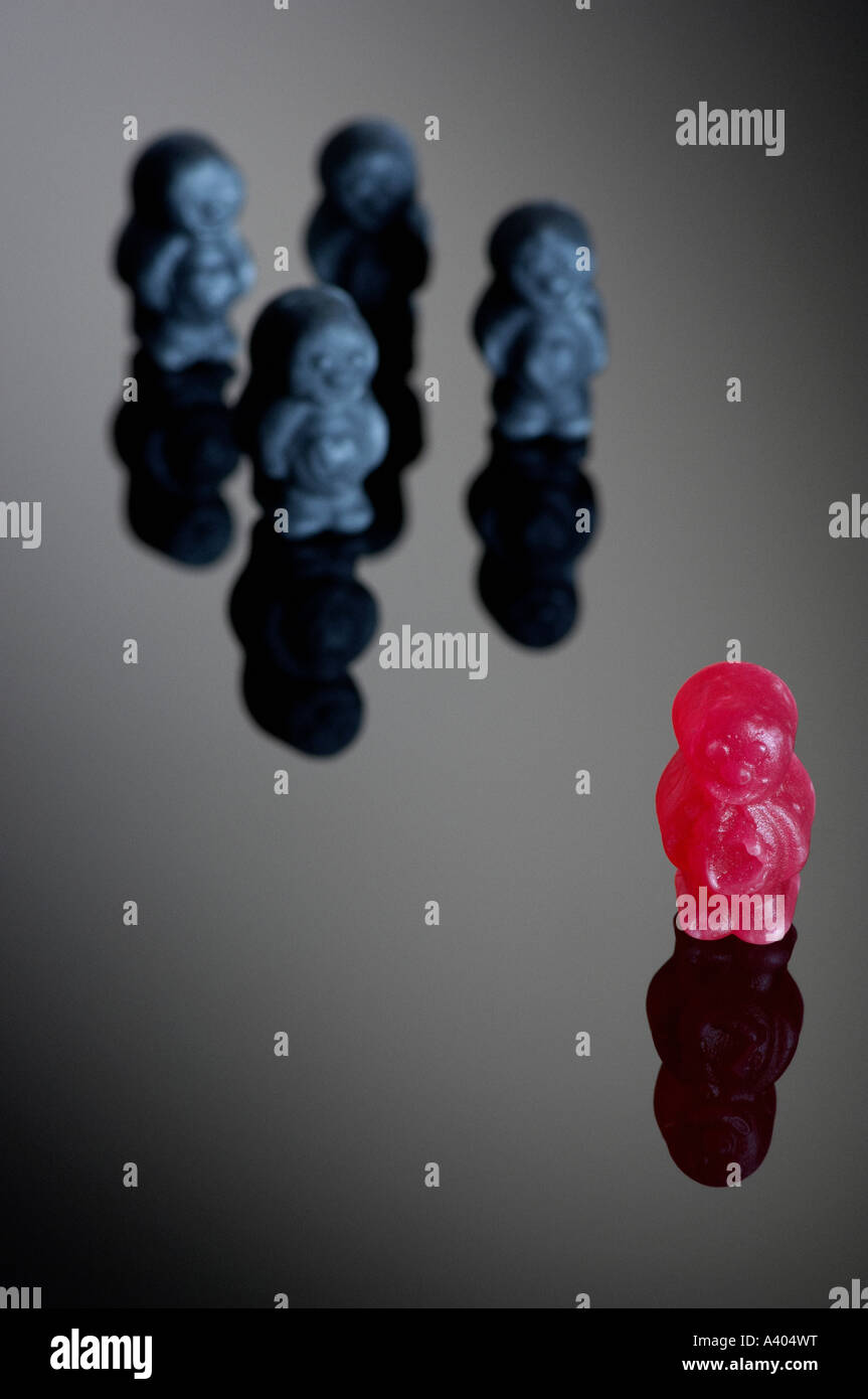 Black jelly babies hi-res stock photography and images - Alamy