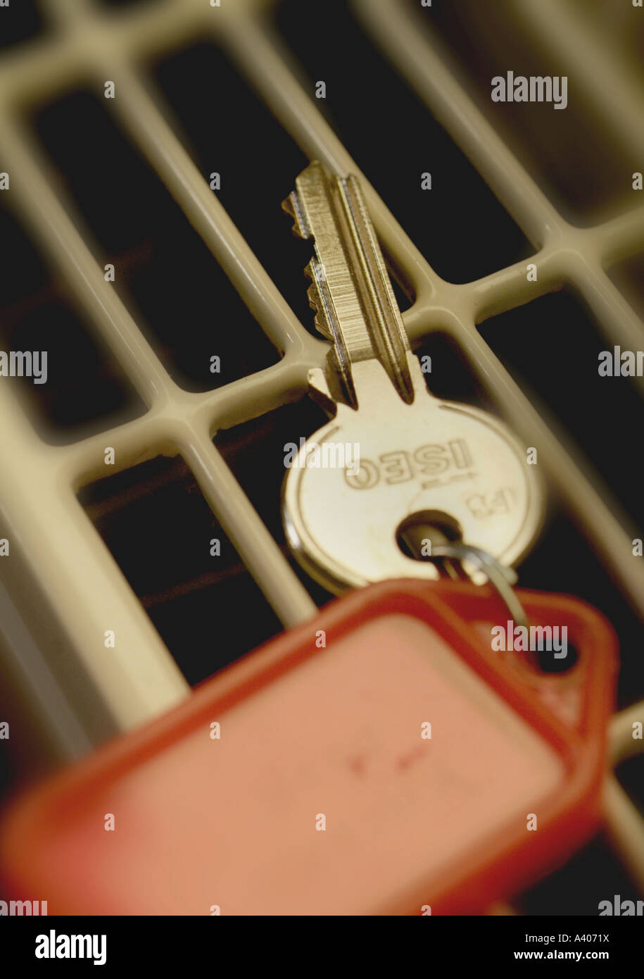key laying on radiator Stock Photo Alamy