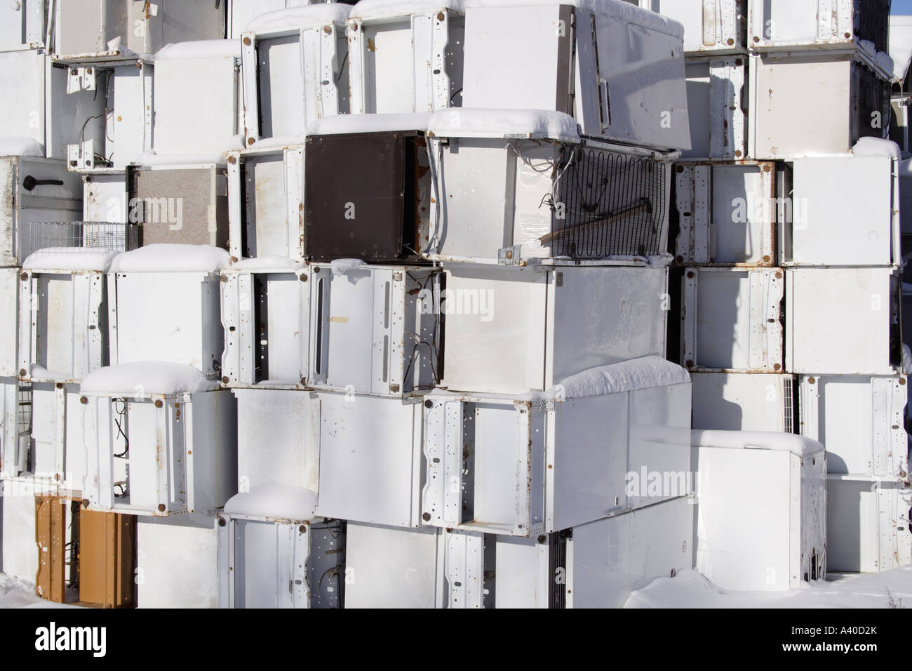 Dumped Refrigerator High Resolution Stock Photography and Images Alamy