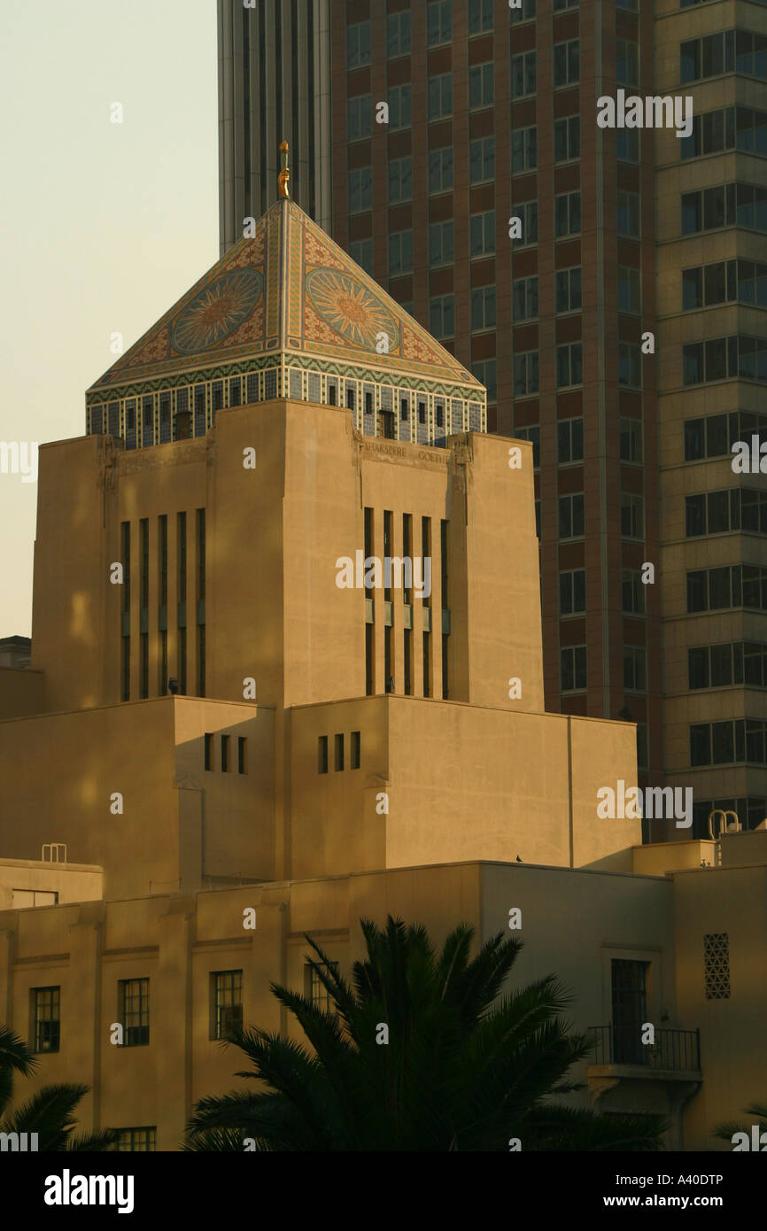 Los Angeles Public Library Downtown Los Angeles Stock Photo