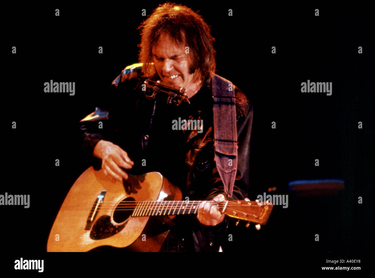 NEIL YOUNG US musician Stock Photo