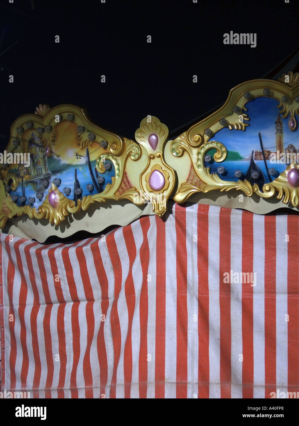 fair ground at night Stock Photo Alamy