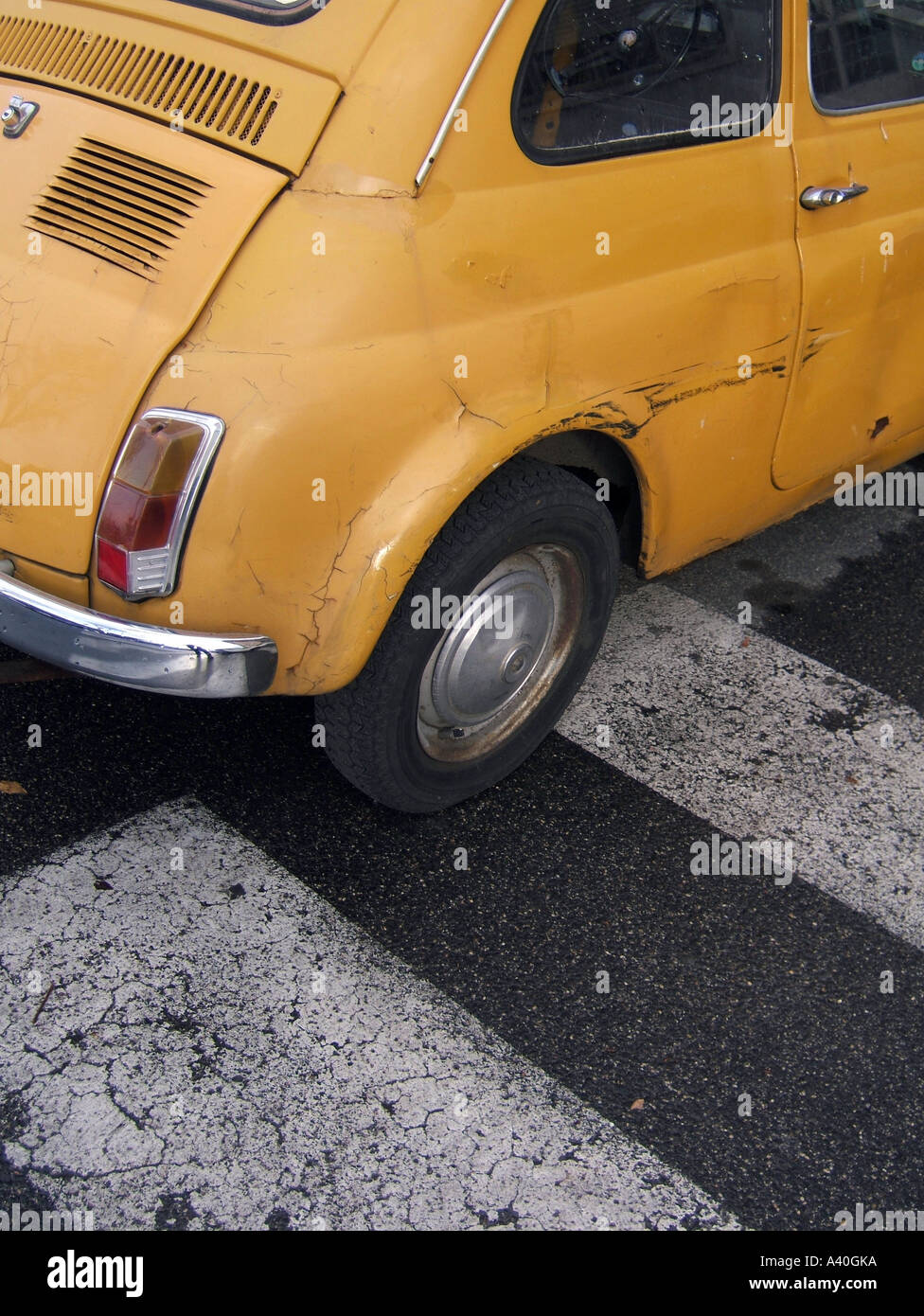 old fiat 500 car Stock Photo - Alamy
