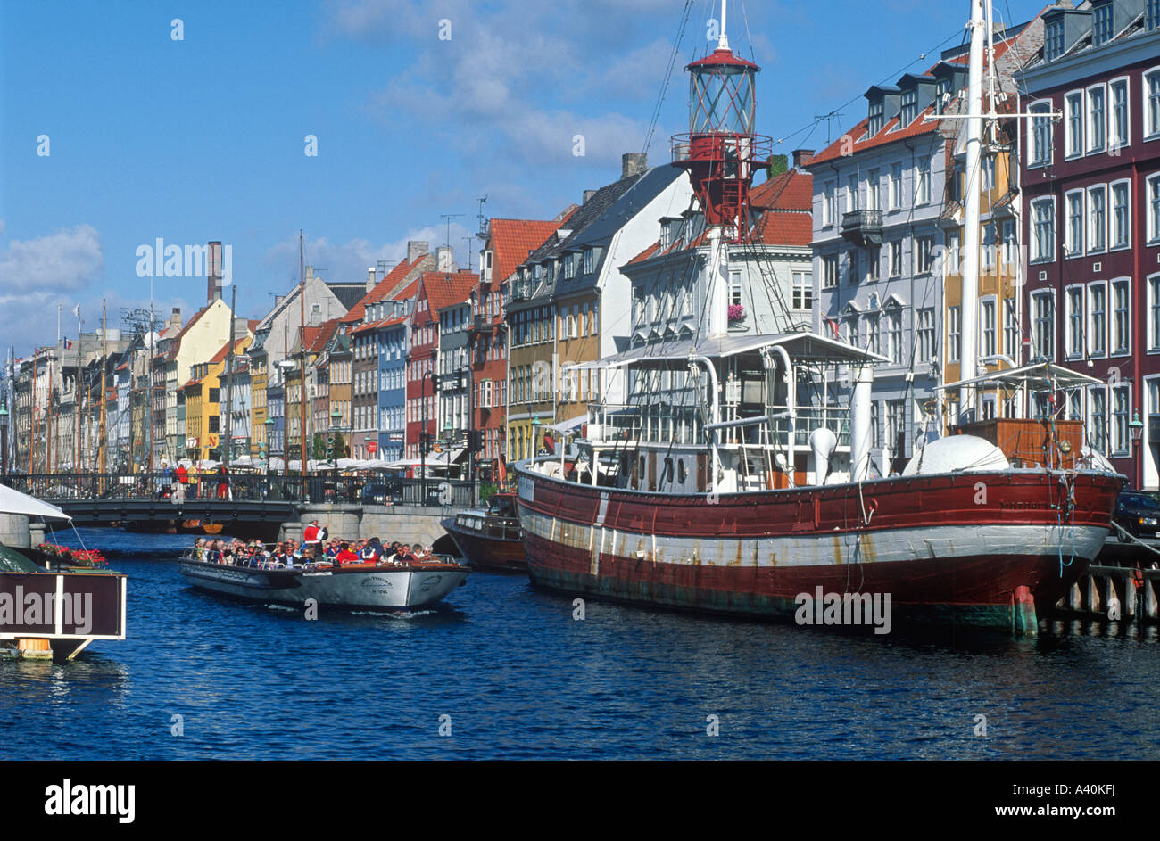 View of Nyhavn Harbour Copenhagen Denmark Stock Photo - Alamy