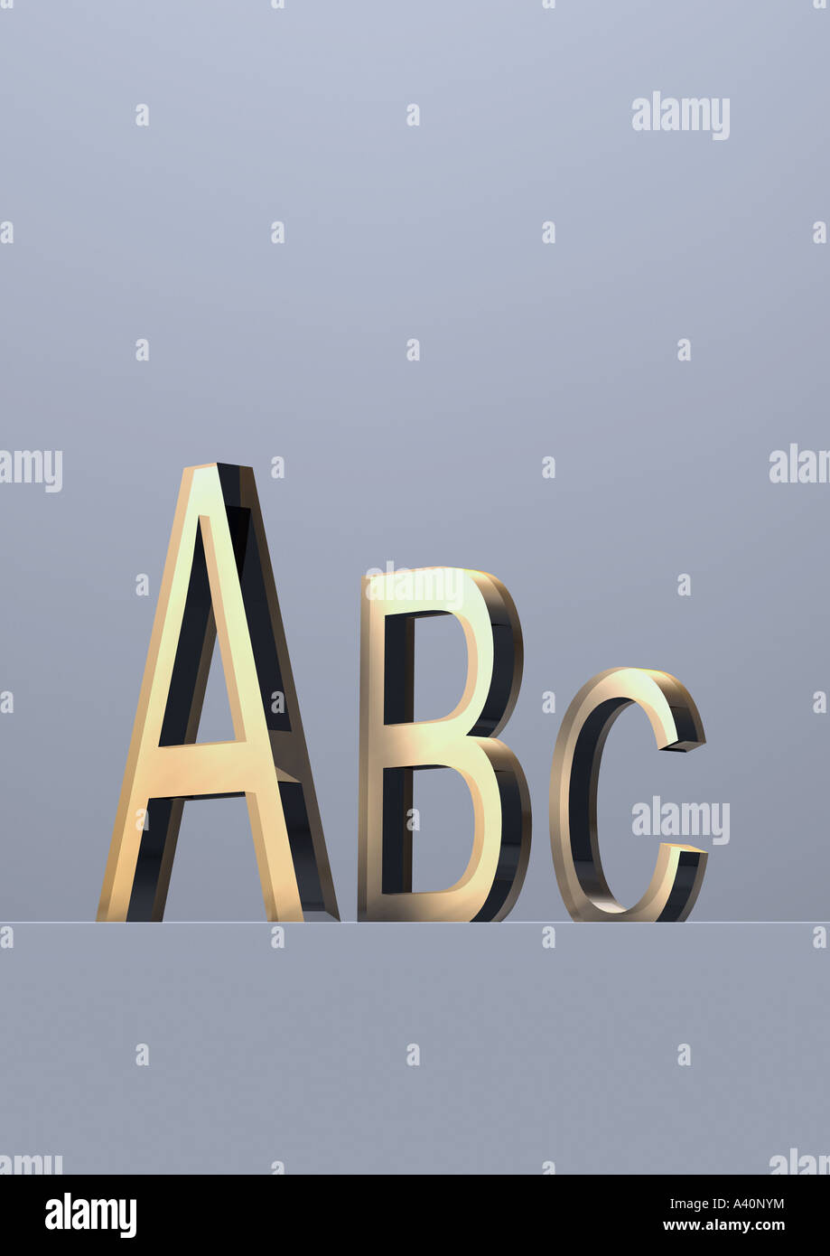 alphabet ABC Stock Photo