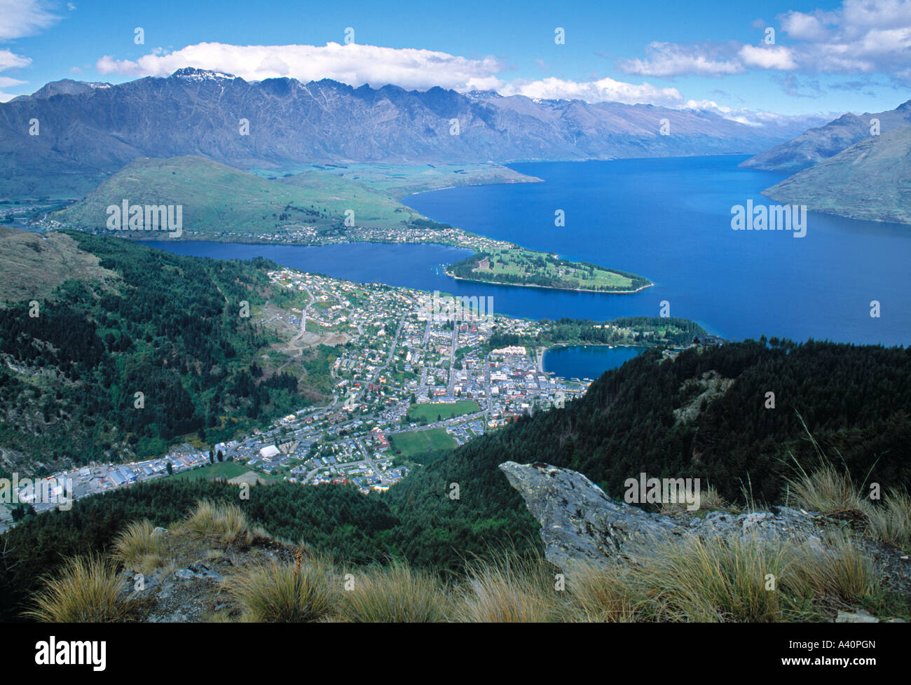 Queenstown Otago South Island New Zealand Stock Photo - Alamy