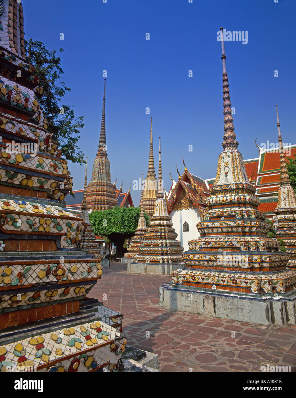 Wat Pho Temple Bangkok Thailand Stock Photo - Alamy