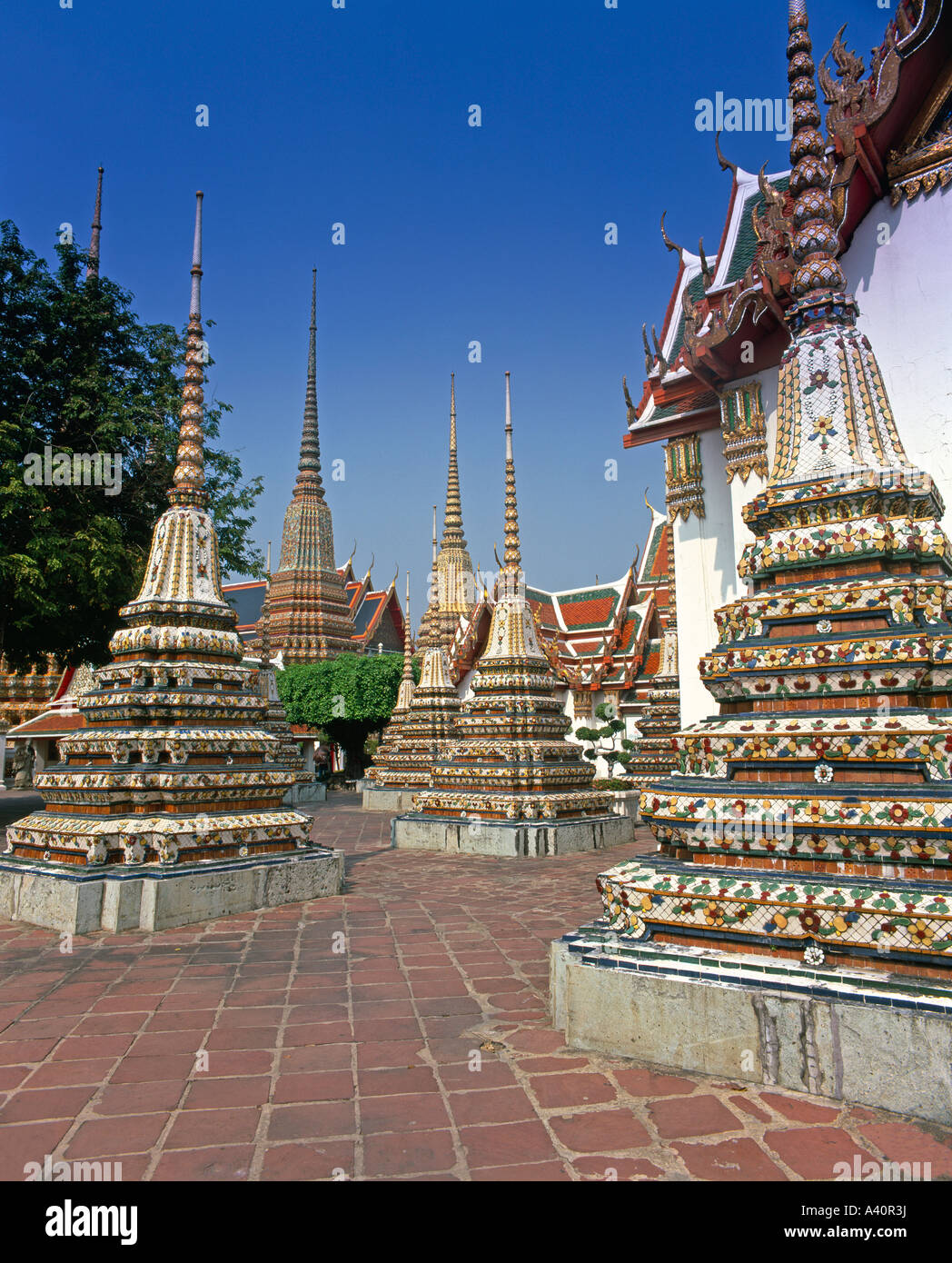 Wat Pho Temple Bangkok Thailand Stock Photo - Alamy
