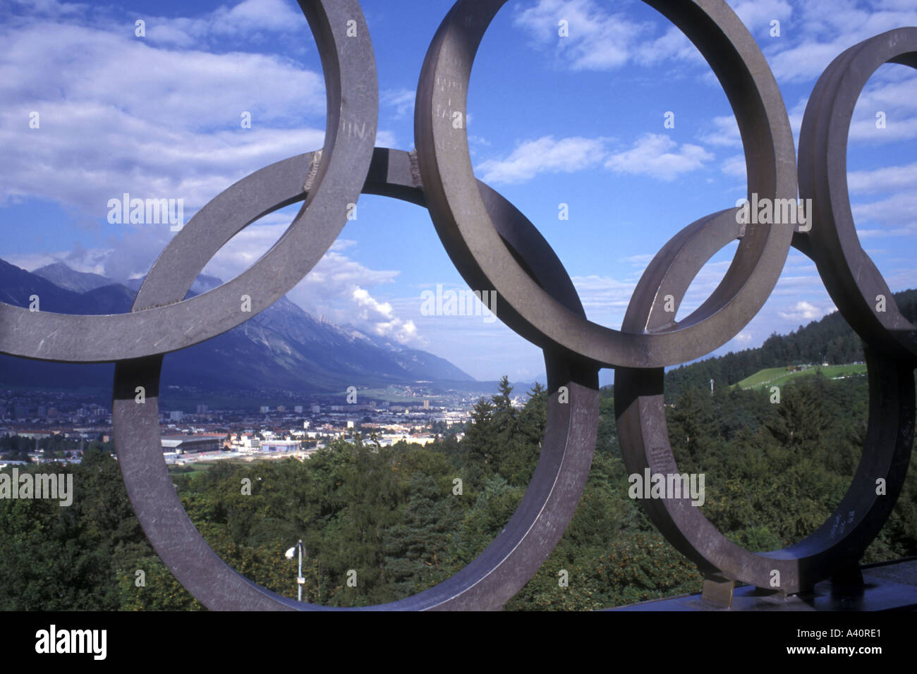 Bergisel Olympic Stadium in Innsbruck Austria Stock Photo