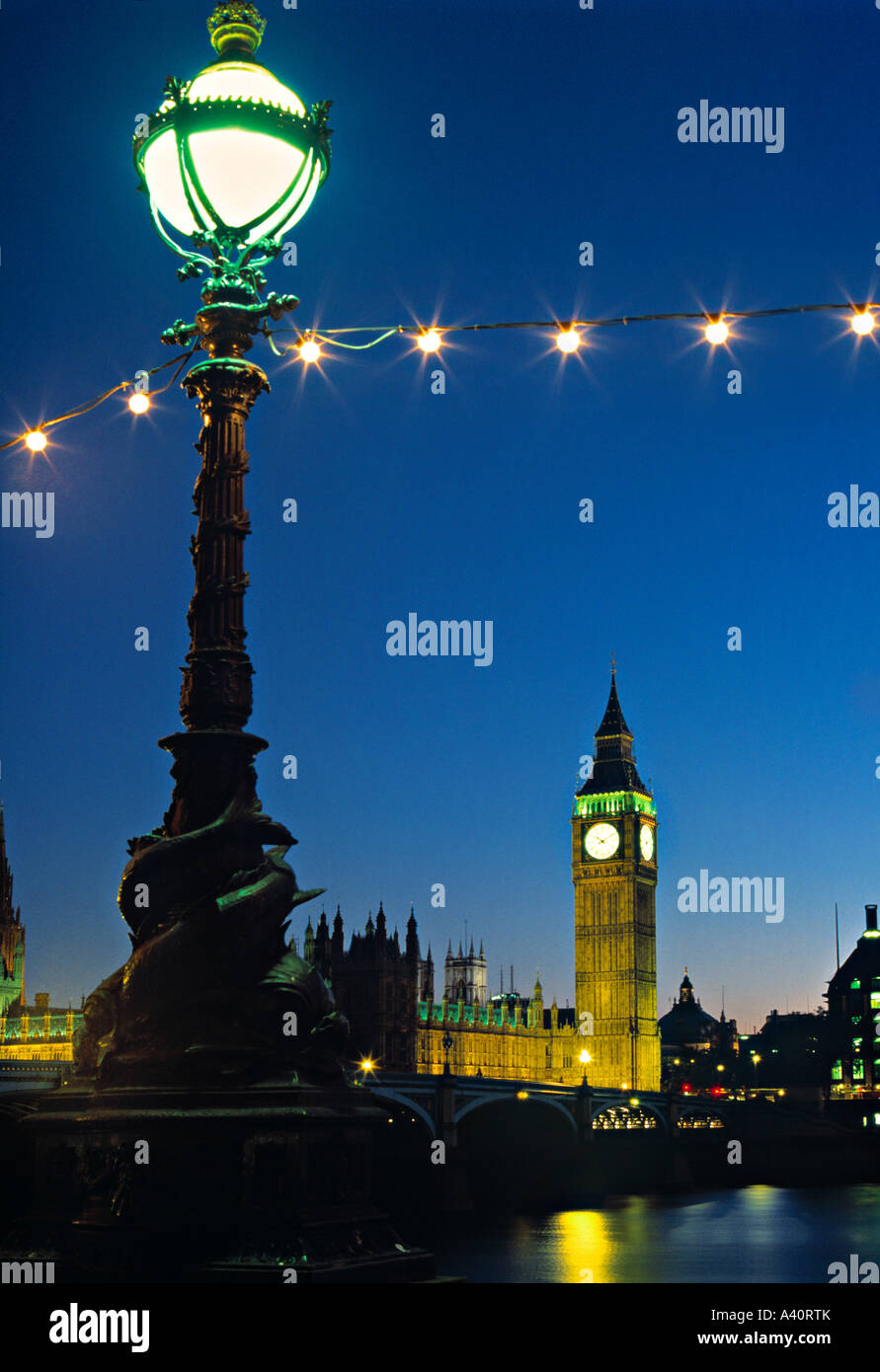 Big Ben Houses of Parliament London England Stock Photo