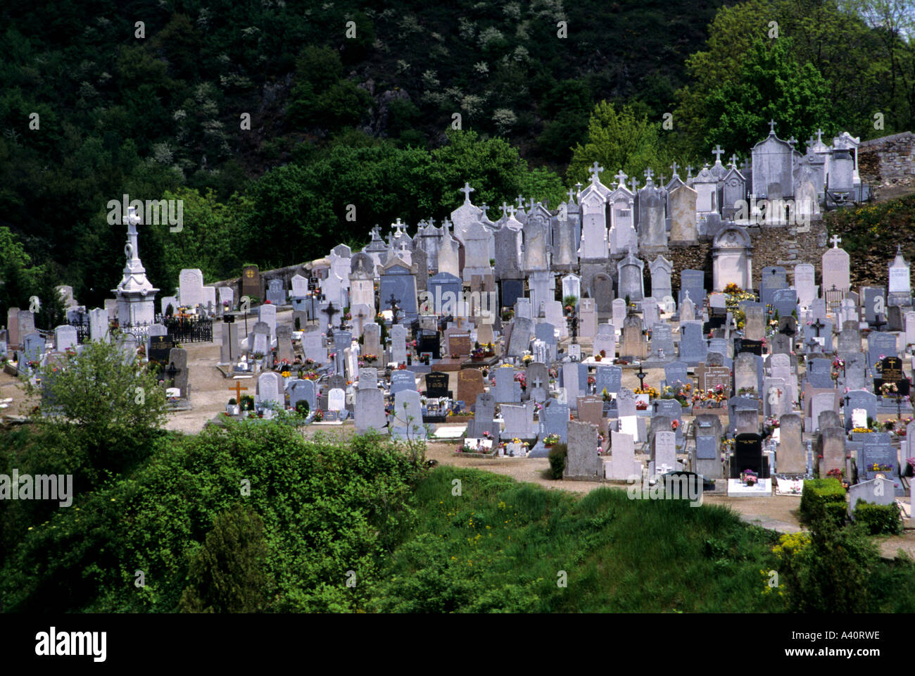 Vienne Rhone Death Funeral Tombstone France French Stock Photo Alamy