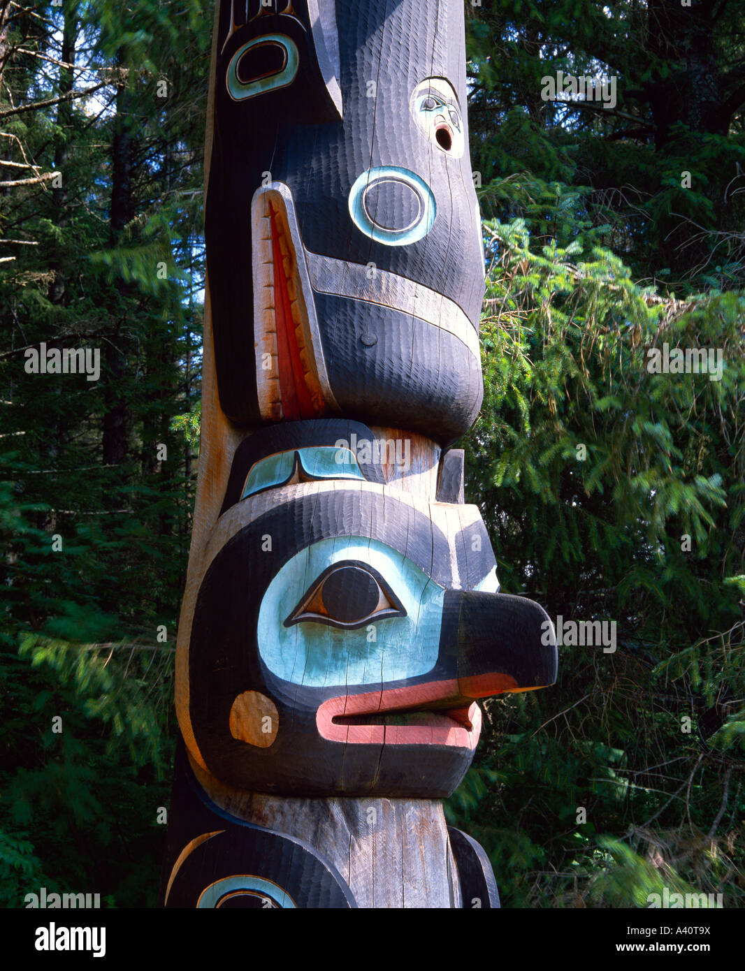 Totem pole Sitka Alaska USA Stock Photo - Alamy