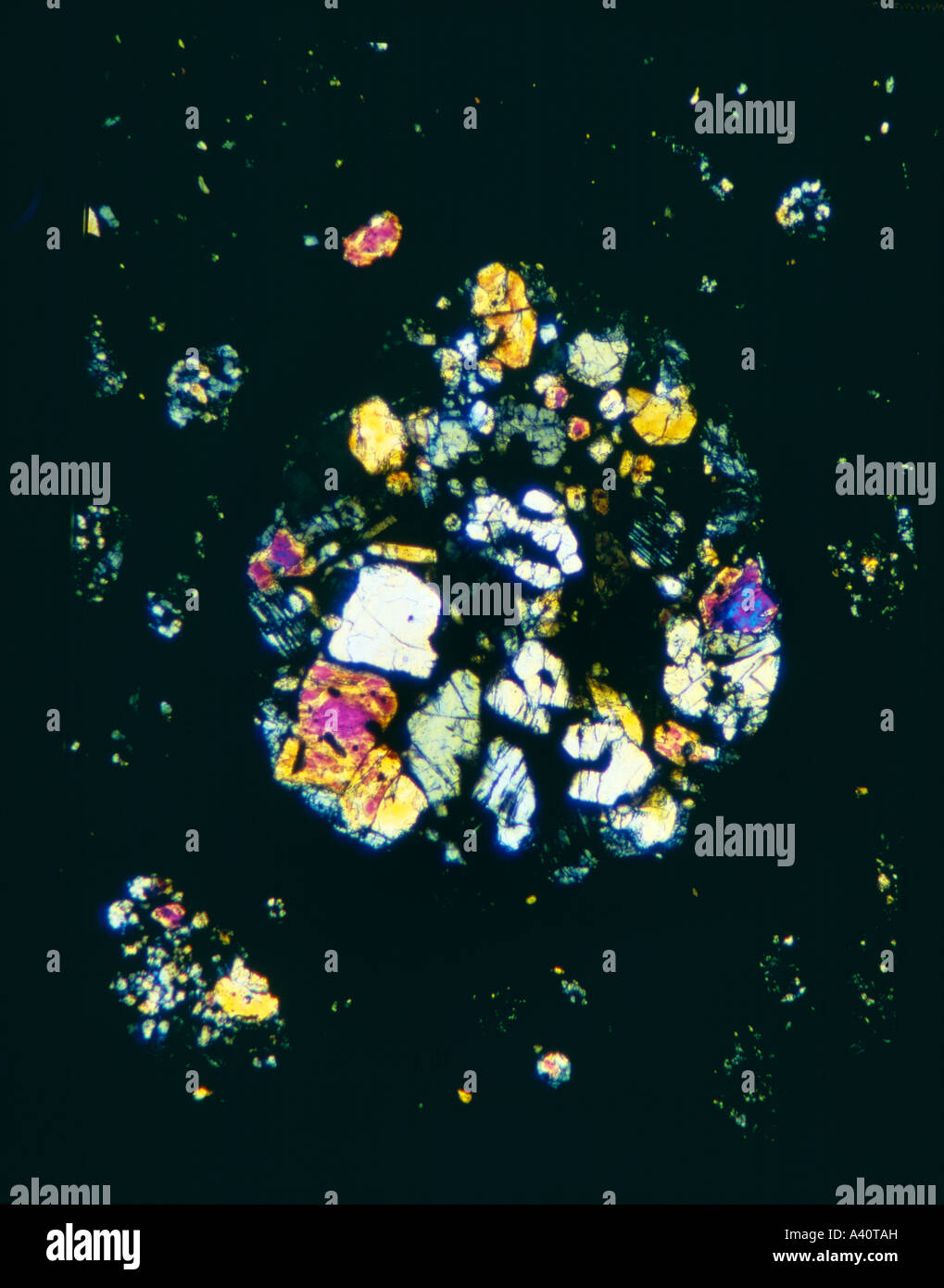 Cold Bokkeveld meteorite photomicrograph Stock Photo - Alamy