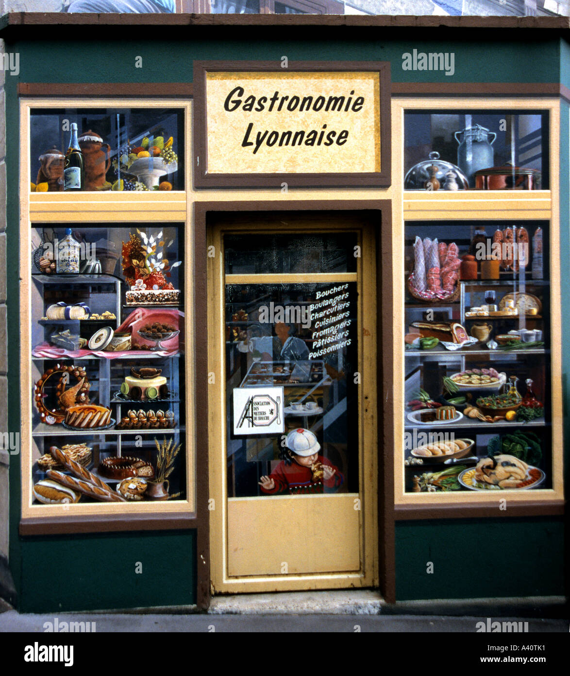 Gastronomie Lyonnaise ( Le Pot Beaujolais Paul Bocuse ) Lyon France French  Stock Photo - Alamy