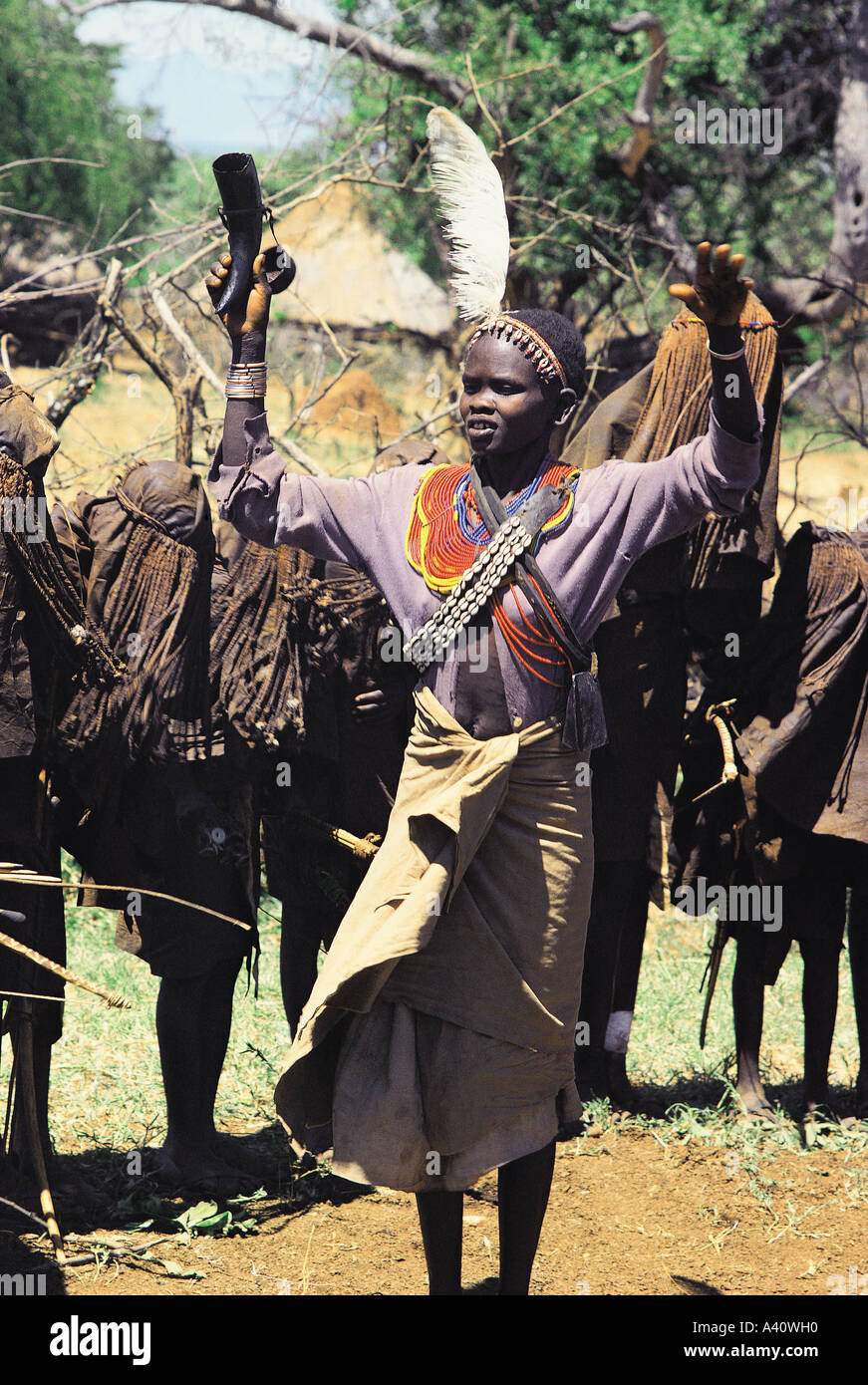 Pokot married woman singing during ceremony following her son s ...