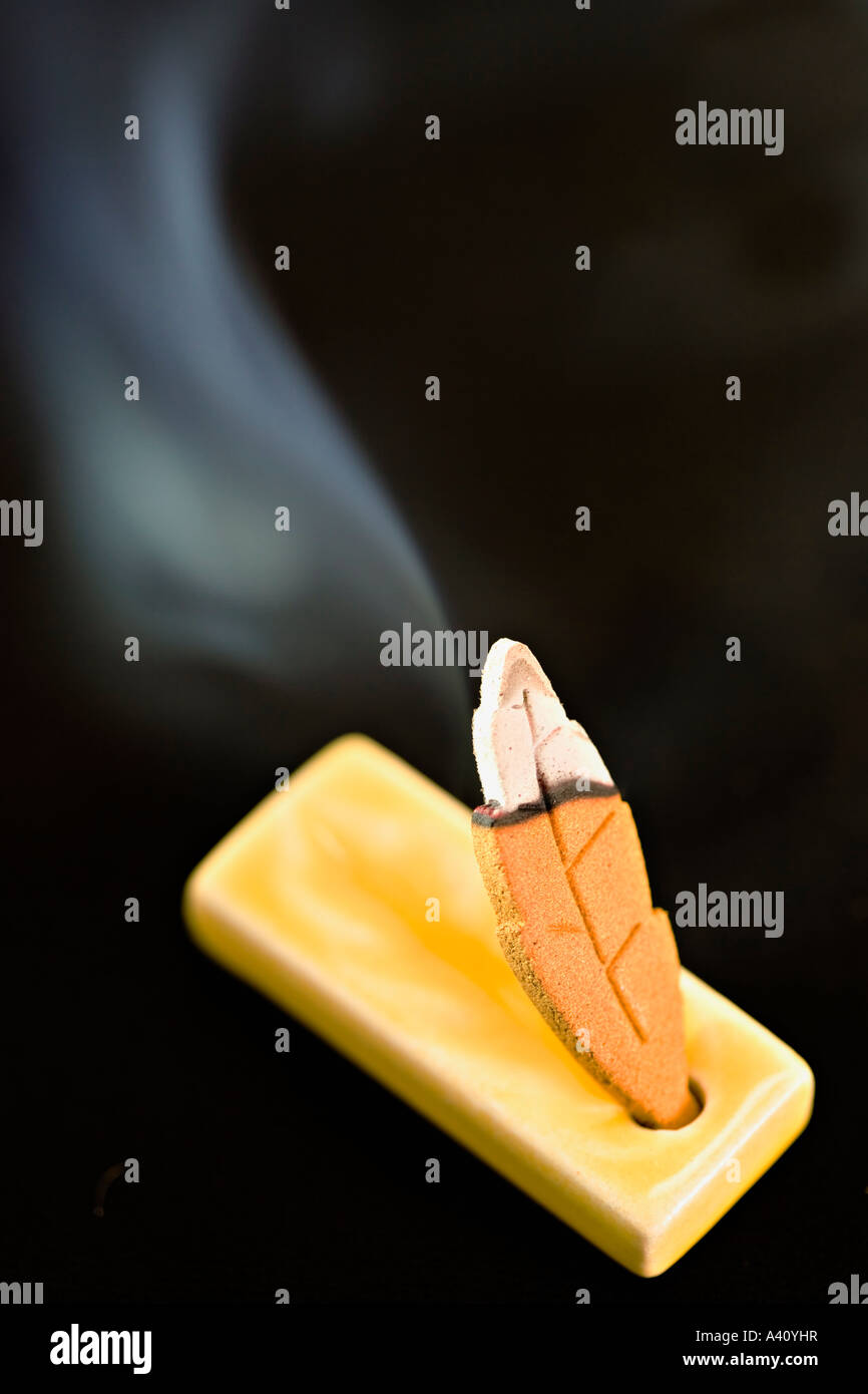 Incense stick burning Stock Photo Alamy